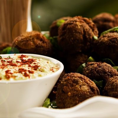 fried tuna meatballs with hot air fryer